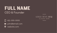 Extravagant Business Card example 3