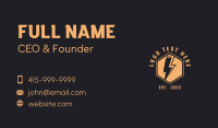 Electric Company Thunder Bolt Business Card