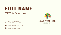 Colorful Tribal Mask  Business Card
