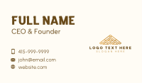 Residential Roof Architecture Business Card