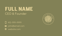 Lumberjack Woodwork Circle Business Card