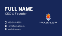 Snow Flame Ventilation Business Card