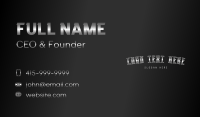 Metal Industrial Business Business Card