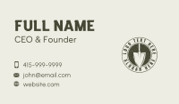 Rustic Garden Shovel Business Card