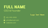 Green Pond Wordmark Business Card