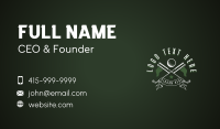 Golf Club Flag Business Card