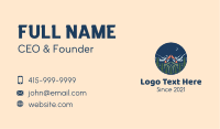 Forest Night Camp Business Card