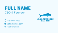 Blue Whale Origami Business Card