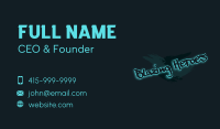 Graffiti Spray Art Wordmark  Business Card Image Preview