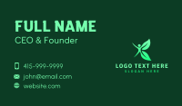 Human Fitness Leaf Business Card Design