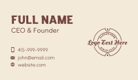 Classic Script Business Business Card