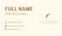Literary Business Card example 3