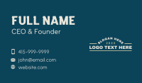 Generic Firm Brand Wordmark  Business Card