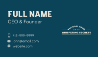 Generic Firm Brand Wordmark  Business Card Image Preview