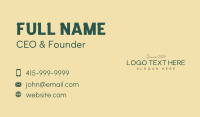 Luxury Business Wordmark Business Card Design