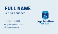 Water Tissue Roll Business Card Design