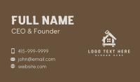 Wooden House Construction Business Card