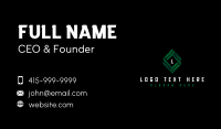 Technological Hexagon  Data Business Card