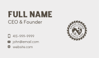 House Carpentry Construction Business Card