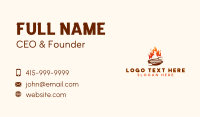 Roast Chicken Barbecue Business Card