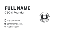 Black Machinery Drill Business Card