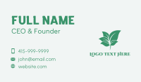 Organic Leaves Garden Business Card Design