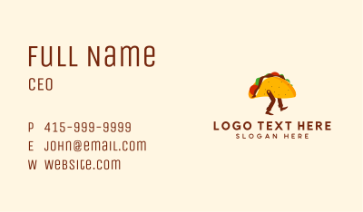 Mexican Taco Delivery  Business Card