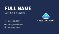 Gradient Mic Cloud Business Card