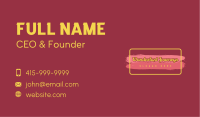 Golden Cosmetics Wordmark Business Card