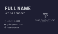 Museum Pillar Artifact Business Card Design