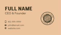 Rustic Wood Craft Business Card