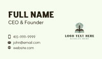 Book Tree Library Business Card