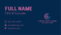 Tech Letter C  Business Card