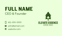 Green Pine Tree  Business Card