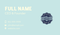 Anchor Maritime Courier Badge Business Card Design