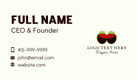 Strawberry Bra Lingerie Business Card