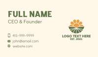 Sunrise Flower Field Business Card