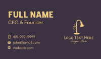 Yellow Lampshade  Business Card Design