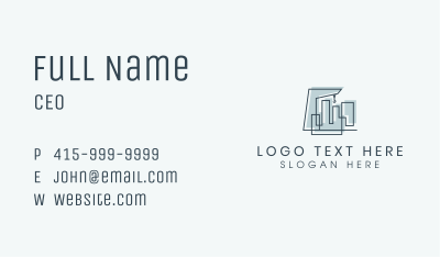 Construction Tower Crane Business Card Image Preview