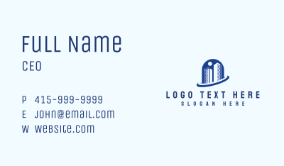 Construction Building Property Business Card Image Preview
