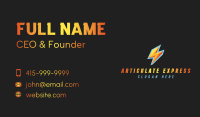 Electric Thunder Charge Business Card Image Preview