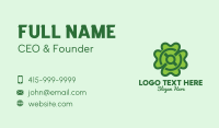 Modern Clover Leaf  Business Card Design