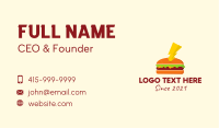 Hamburger Thunder Bolt  Business Card