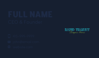 Neon Light Wordmark Business Card Image Preview