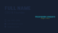 Neon Light Wordmark Business Card Image Preview