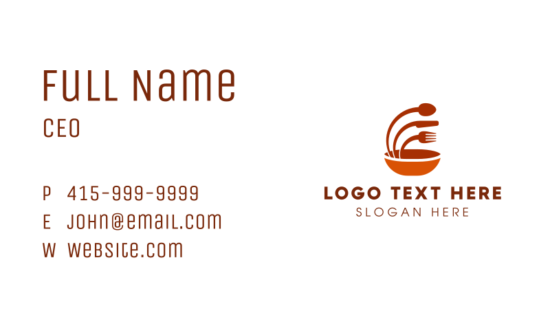 Eatery Business Card example 3