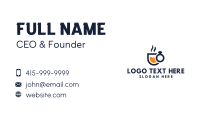 Blue Ring Cup Business Card Design