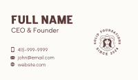 Cowgirl Woman Equestrian Business Card