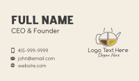 Minimalist Coffee Pot  Business Card Design