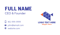 Purple Triangle Business Card example 4